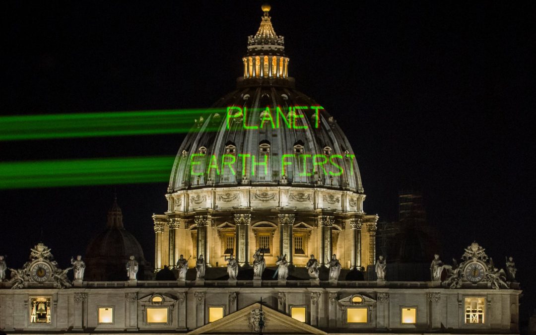Greenpeace Shines Message For Trump On Vatican Before His Visit With The Pope