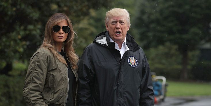 No One Can Get Over What Melania Trump Wore To Visit Texas For Hurricane Harvey