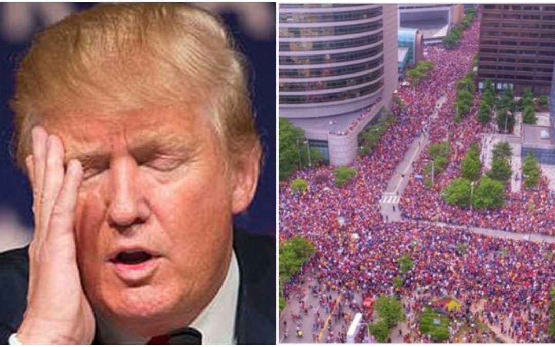 Trump Fans Simply Got Busted Sharing Phony Phoenix Rally Crowd Size Images
