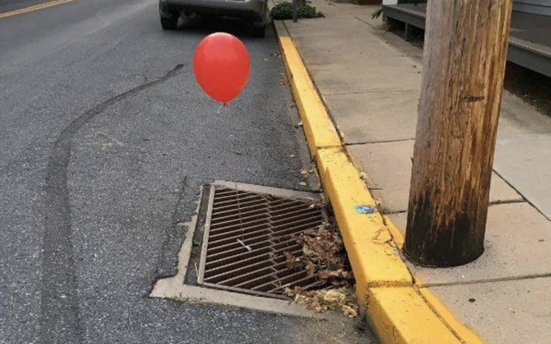 Pennsylvania authorities react to red balloons tied to sewage system grates