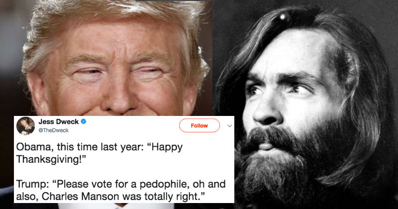 Twitter’s Convinced Trump Endorsed Charles Manson With Bizarre Retweet