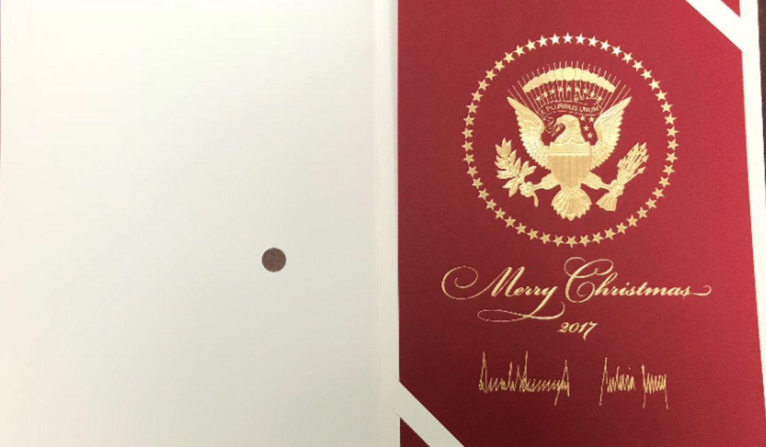 Merry Christmas from Trump’s overly massive card