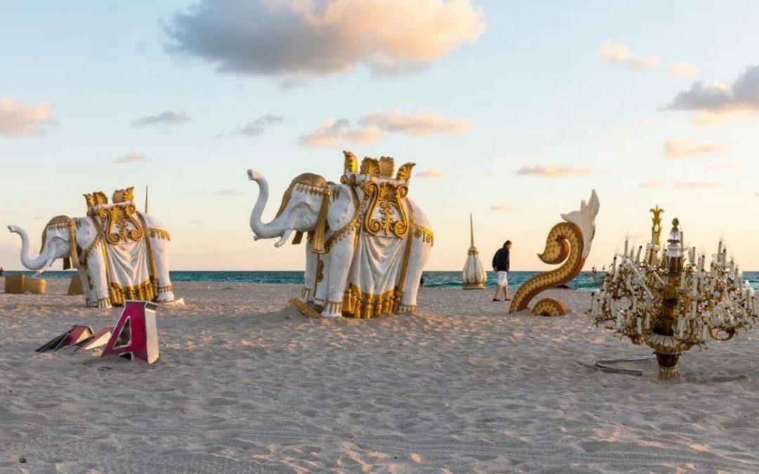 Relics From Trump’s Former Taj Mahal Casino Are on Display at Art Basel