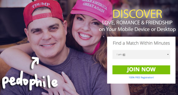 Man Pictured On Trump.Dating Website Has A Felony Child Sex Conviction!