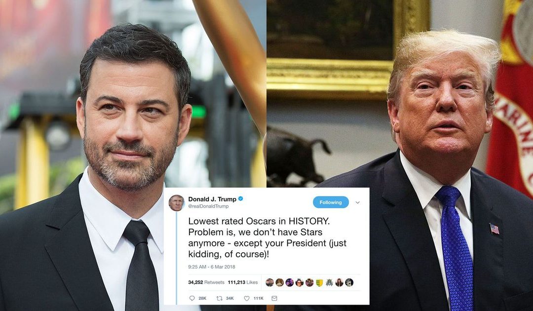 Jimmy Kimmel perfectly rips Trump over Oscars ratings