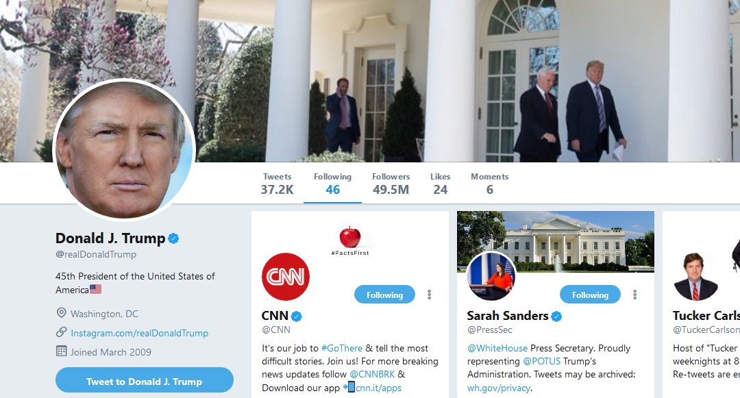 Trump follows, then quickly unfollows, CNN on Twitter