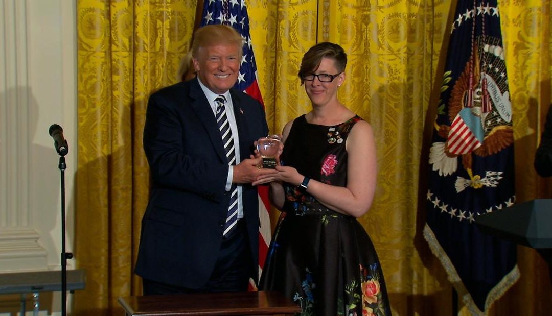 Teacher of the Year hands Trump letters from her refugee students