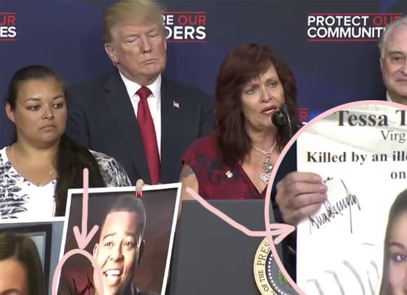 Donald Trump Is Such An Egomaniac He Actually Autographed Photos Of Murdered Children