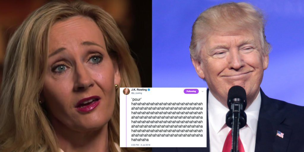 Trump sets himself up to be mega-owned by J.K. Rowling