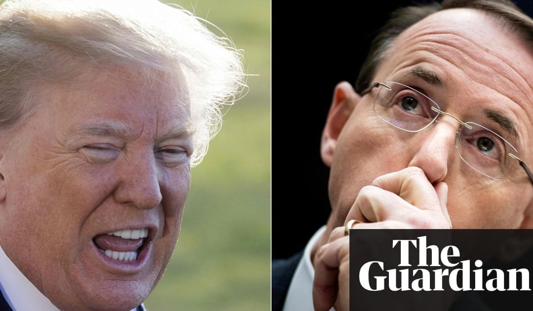 Donald Trump would ‘prefer not’ to fire Rod Rosenstein as meeting looms