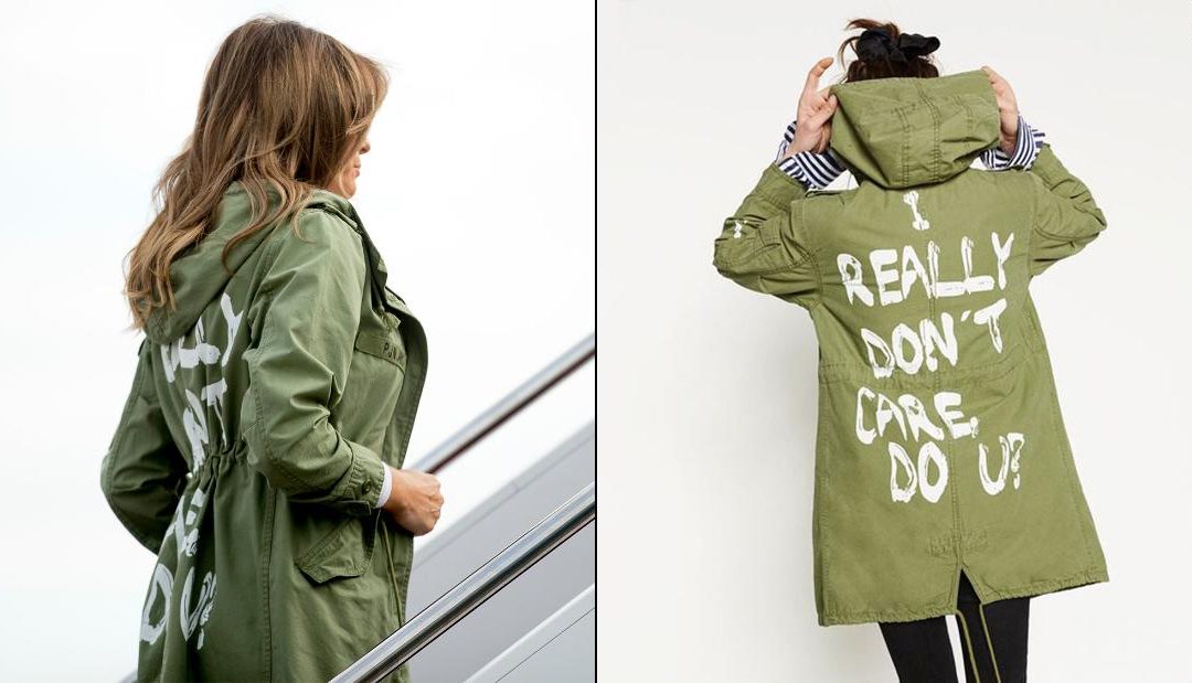 Melania Trump totally changed her story on the ‘I really don’t care’ jacket