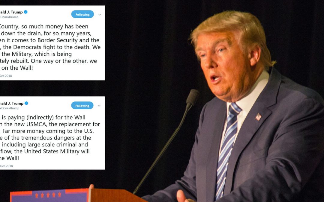 Trump claims Mexico will ‘indirectly’ pay for wall in tweetstorm