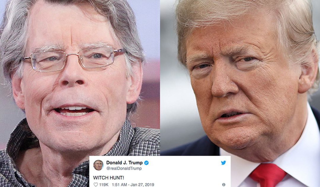 Stephen King trolls Trump with direct reply to ‘WITCH HUNT’ tweet